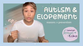 Autism Elopement  Teacher Kaye Talks [upl. by Hawkie631]