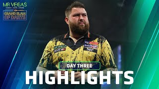 REIGN OVER Day Three Highlights  2023 Mr Vegas Grand Slam of Darts [upl. by Ellenuahs]