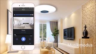 LED Musik Deckenleuchte mit Bluetooth Lautsprecher [upl. by Maroney]