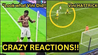 Vinicius Junior CRAZY CELEBRATION like Ronaldo after Hattrick GOAL inspired COMEBACK vs Dortmund [upl. by Winola690]