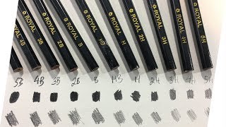 Artist Pencil Grade Differences [upl. by Skipton]