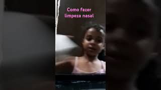 COMO FAZER LIMPEZA NASAL limpezanasal [upl. by Akiemehs]