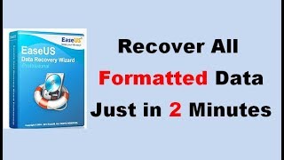 EaseUS Data Recovery Wizard 1190 Recover Data Easily  New 2018 [upl. by Asyral]