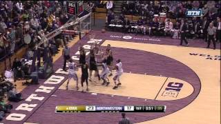 Northwestern Basketball vs Iowa Highlights [upl. by Ztirf498]