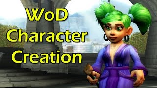 Warlords of Draenor Alpha Character Creation Screen with Wowcrendor  WoWcrendor [upl. by Elisa]