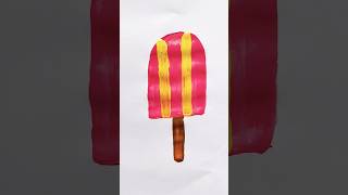 Popsicle Acrylic Painting For Kids icecream viralshorts shorts trending painting art [upl. by Calvinna42]