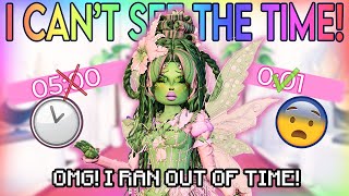 I CANT SEE THE TIME for EVERY ROUND in DRESS TO IMPRESS REALLY HARD CHALLENGE ⏱ Roblox [upl. by Onabru]