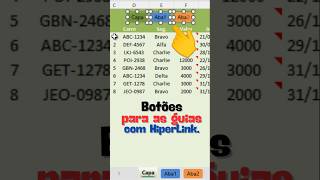 Como fazer hiperlink no Excel  Como selecionar ABAS com links [upl. by Rellia]