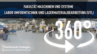 Labor Umformtechnik und Lasermaterialbearbeitung Fakultät Maschinen und Systeme  360°Rundgang [upl. by Etienne]