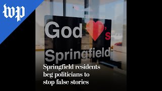 Springfield residents beg politicians to stop false stories [upl. by Eolcin]