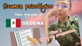 EXAMEN PSICOLOGICO MILITAR ¿qué te preguntan [upl. by Nyvar]