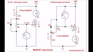 Simple Circuits for Testing Power MOSFET Transistors [upl. by Noivaz]