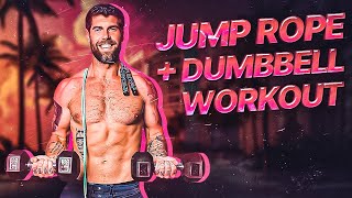 35 Min Jump Rope And Dumbbell Workout [upl. by Ynohta776]