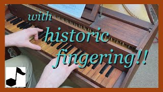 William BYRD  Coranto CCXVIII – Fitzwilliam Virginal Book  HISTORIC FINGERING [upl. by Ahnavas]