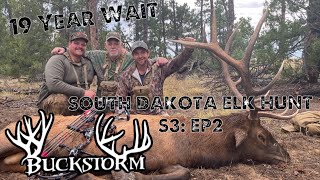 SOUTH DAKOTA ARCHERY ELK HUNT  19 YEAR WAIT  BUCKSTORM HUNTS  S3E2 [upl. by Leitman]