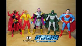 McFarlane DC Multiverse CRISIS ON INFINITE EARTHS Superman Kid Flash Spectre Psycho Pirate MONITOR [upl. by Airemat]