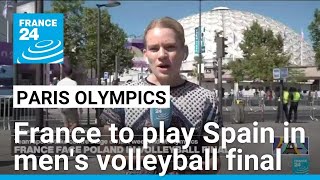 Paris Olympics France to play Spain in mens volleyball final • FRANCE 24 English [upl. by Alejna]