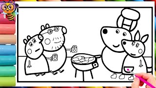 Peppa Pig family barbecue party with kangaroo family   Peppa Pig Official Full Episodes [upl. by Katzen]