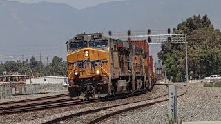 August Train Action at Highgrove CA [upl. by Sualocin]