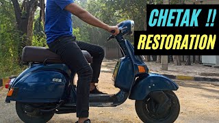 SCOOTER RESTORATION  BAJAJ CHETAK  PART  03 [upl. by Ynohtnacram]