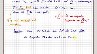 Analysis Reihen MajorantenKriterium für Reihen 0609 [upl. by Narayan]