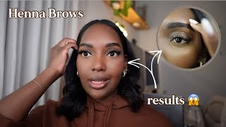 DIY HENNA BROW TINTING FOR OILY SKIN amp ON DARK SKIN [upl. by Derrej254]