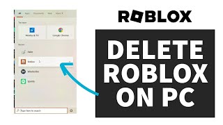 How To Delete Roblox on PC  Uninstall Roblox on Computer 2022  Roblox Tutorial [upl. by Kacy536]