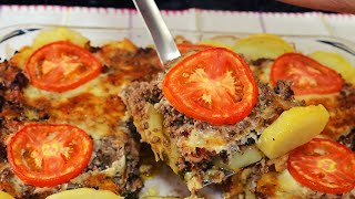 CARNE MOÍDA E BATATATAS FIZ UMA RECEITA DELICIOSA NO FORNO [upl. by Rider]