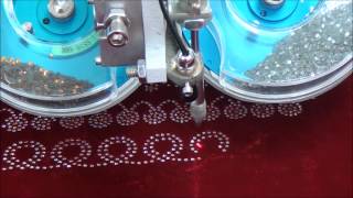 Automatic 2 Colour Rhinestone Hotfix Setting Machine [upl. by Danny]