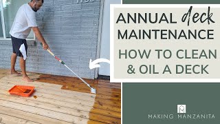 Deck Maintenance How To Oil A Wood Deck with Penofin Penetrating Oil Finish [upl. by Noived911]