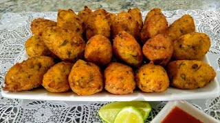 BOLINHO DE BACALHAUPETISCO FÁCIL E DELICIOSO [upl. by Kevan]