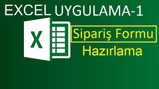 Excel Ör Uygulama  1  Sipariş Teklif Formu [upl. by Etessil]