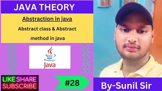 Abstraction in Java  what is abstract class and abstract methods in Java  the place of learning [upl. by Flessel232]