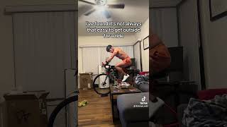 Got a bike trainer cycling fitness training workout triathlon ironmantraining bike gym [upl. by Ahsiyn]