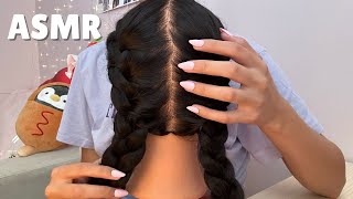 ASMR SCRATCHING YOUR ITCHY BRAIDS [upl. by Erreid995]