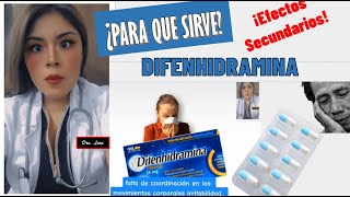 DIFENIDRAMINA para que sirve Doctoraleon y efectos secundarios [upl. by Suissac]