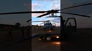 HH60W Helicopter Landing Footage During PostHurricane Helene Relief Mission [upl. by Asirem585]