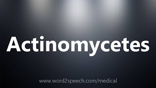 Actinomycetes  Medical Meaning [upl. by Maxine]