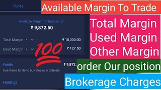 Available margin  total margin  used margin  What is used margin in Angel Broking  Trishul Blog [upl. by Chaffin951]