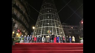 Así fue el encendido de las luces de Navidad 2022 en Vigo [upl. by Ymrej]