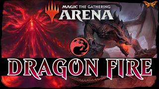 DRAGON FIRE FEAR  MTG Arena  Mono Red Dragon Burn Treasure Ramp DUSKMOURN Standard Deck [upl. by Jennine]