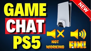 How to Fix Game Chat on PS5  Easy FIX [upl. by Adelle]