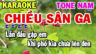 Karaoke Chiều Sân Ga Tone Nam Nhạc Sống Beat Hay Nhất  Kho Nhạc Karaoke [upl. by Onahpets971]