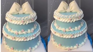 Cream Cake Making Tutorial 🎂 [upl. by Aniaj524]