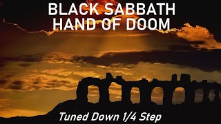 Black Sabbath  Hand Of Doom  Tune Down 14 Step Standard E Tuning [upl. by Atonsah]