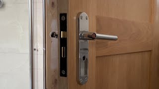 How to Fit Bathroom Privacy Lock Tutorial 12 [upl. by Ricker]