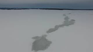 A Frozen view of Bridgeview Harbour Marina  Port Henry NY [upl. by Aidyn]