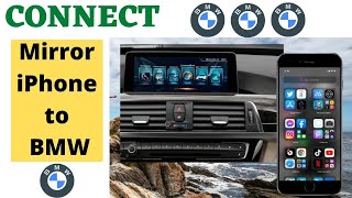 How to Screen Mirror iPhone to BMW Car  How to Connect iPhone to BMW [upl. by Bechler]