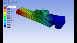 ANSYS  Clamps Frictional Contact Analysis  Rivet Contact Stress Analysis in Ansys Workbench [upl. by Ellennahc]