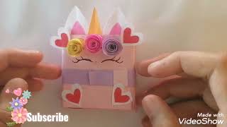 Diy paper unicorn calendar  How to make paper pocket calendar  Keshi art and craft [upl. by Ljoka]